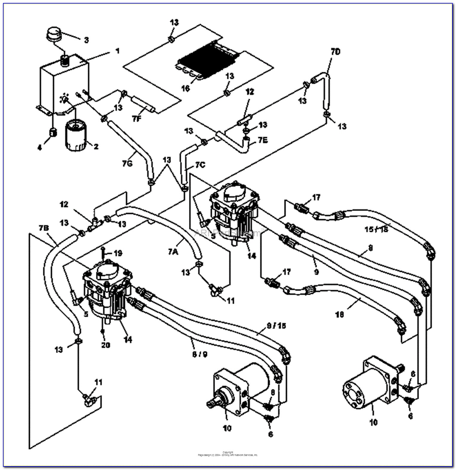 Bobcat 763 Hydraulic Hose Diagram