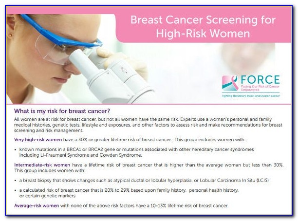 Breast Cancer Awareness Month Brochures