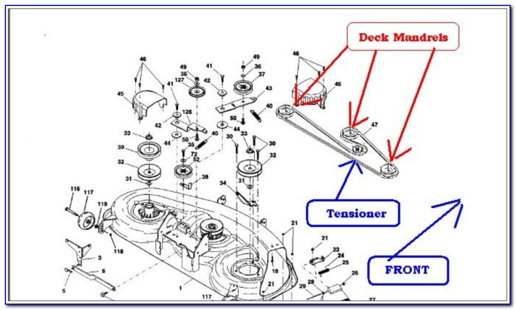 Craftsman Lt1000 Riding Lawn Mower Drive Belt Diagram