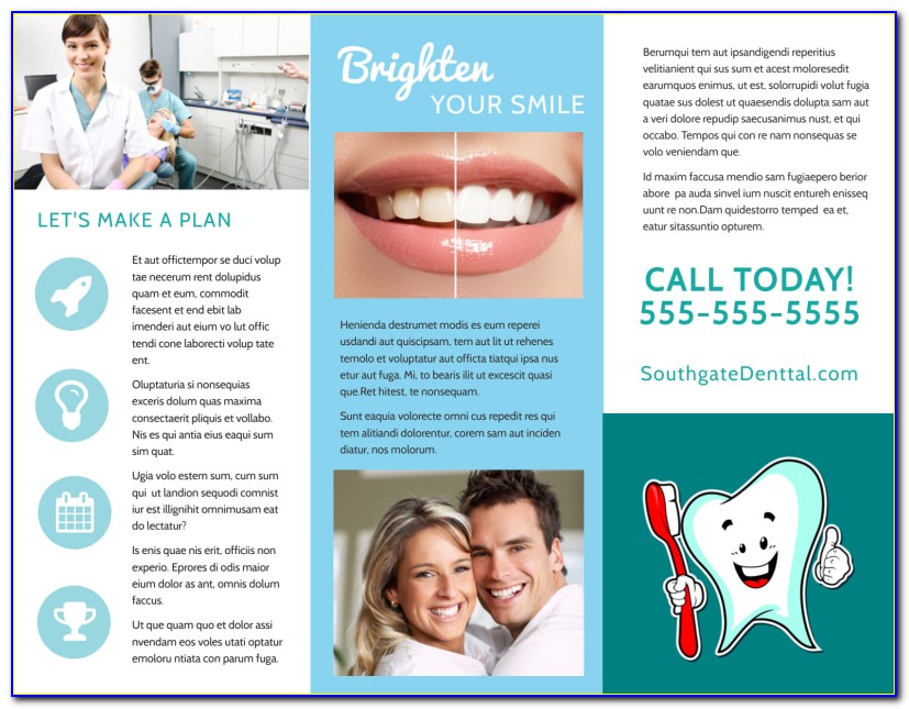Dental Tri Fold Brochure Template