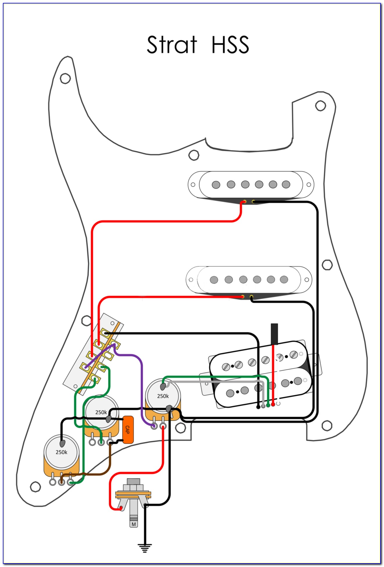 Fender Stratocaster Wiring Diagram Bridge Tone