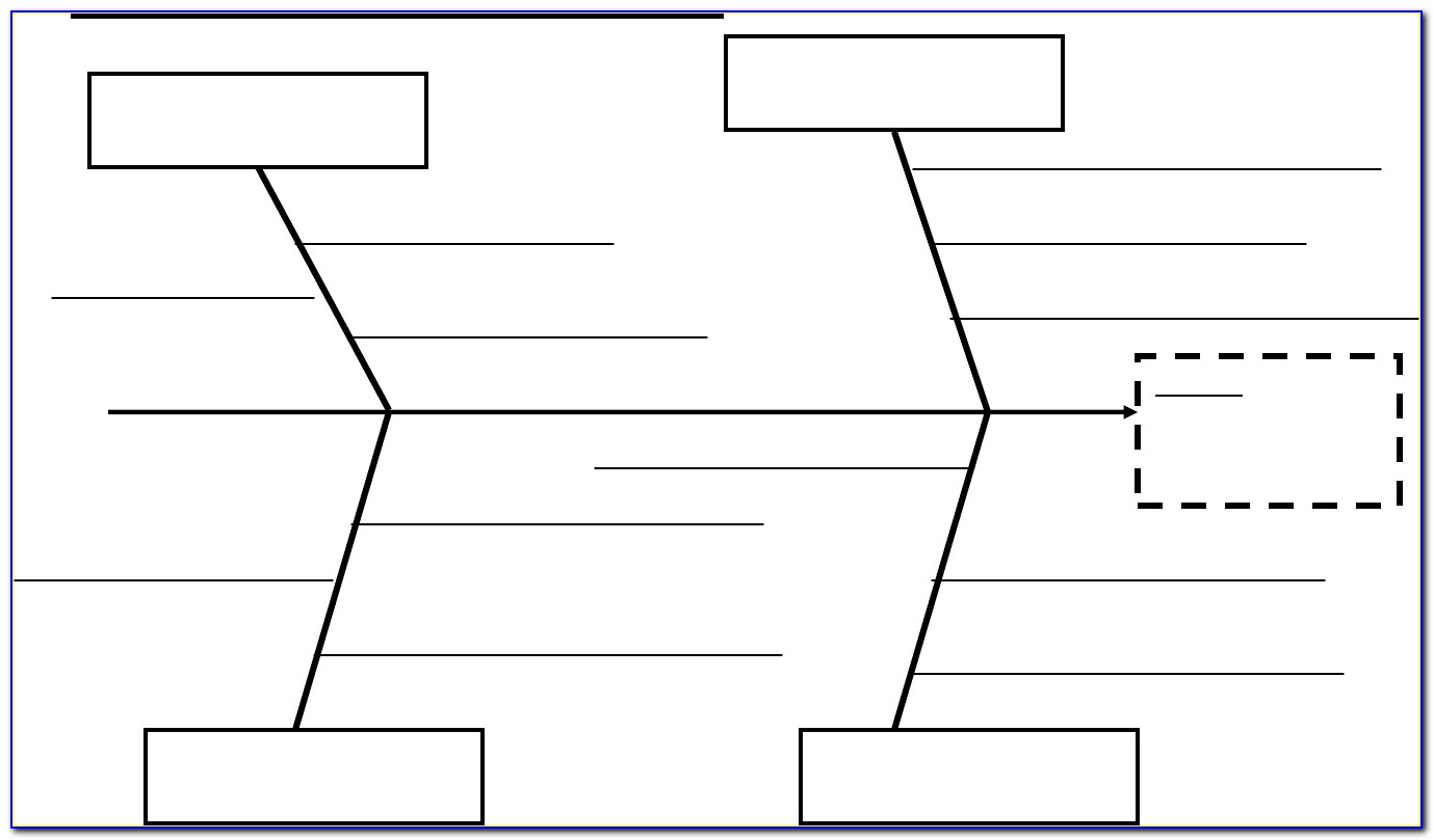 Fishbone Diagram Template Powerpoint Blank