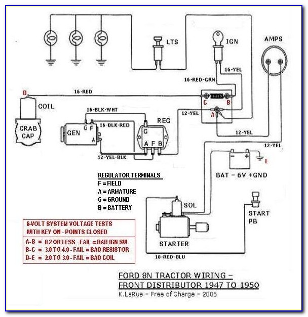 Ford 8n Tractor Ignition Switch Wiring Diagram