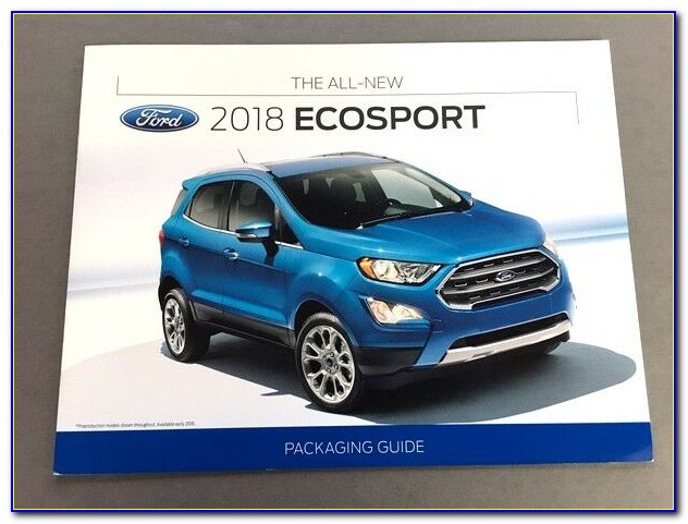 Ford Ecosport 2018 Brochure India