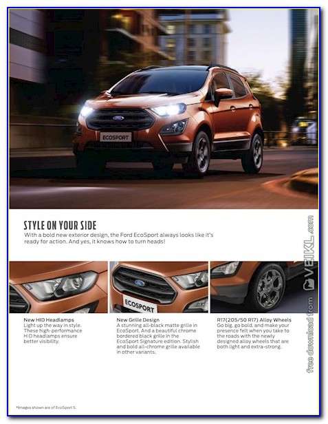 Ford Ecosport 2018 Brochure Uk