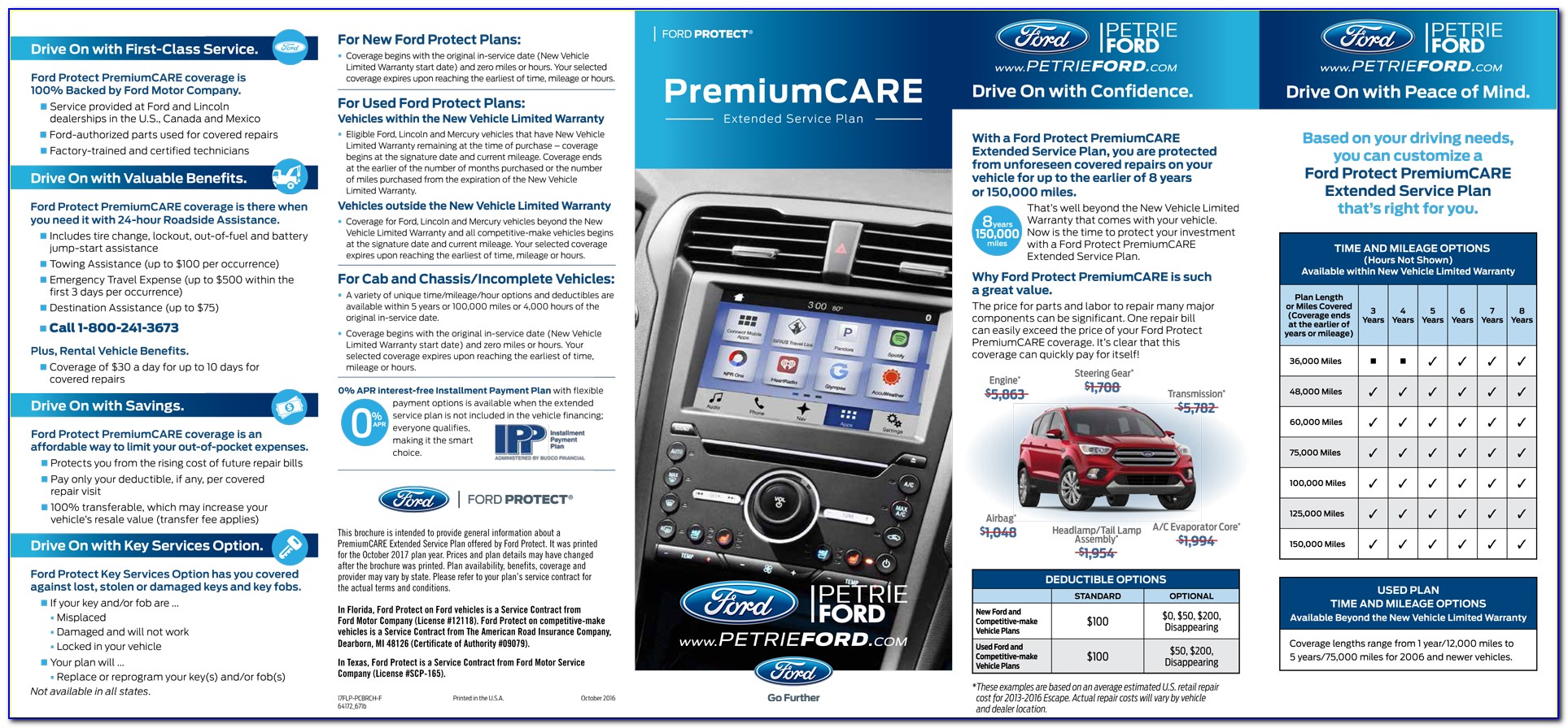 Ford Limited Maintenance Plan Brochure