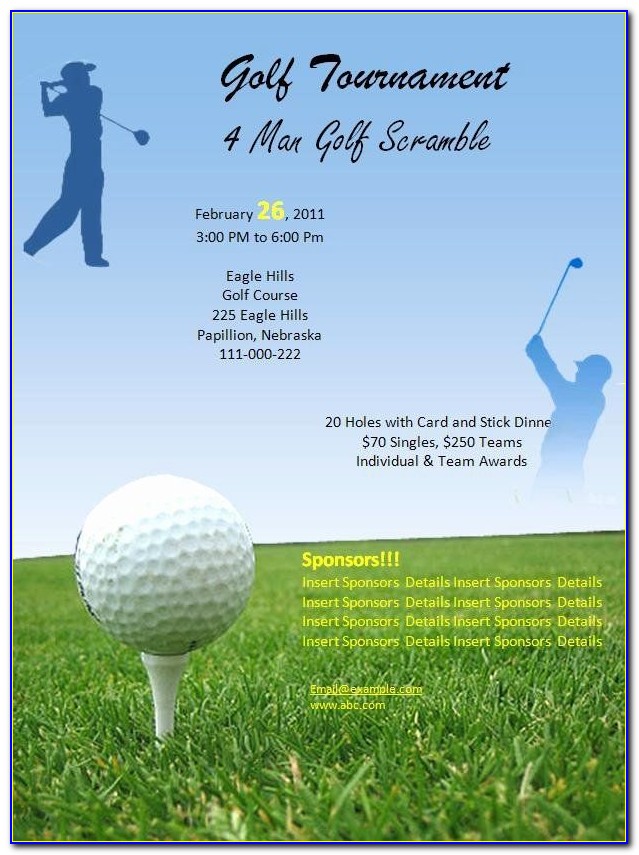 Golf Course Brochure Template