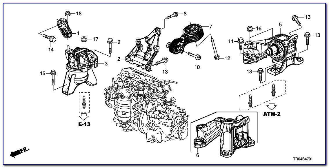 Honda Civic Engine Mount Diagram