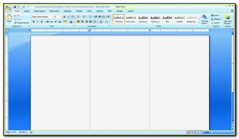 How To Make A Tri Fold Brochure In Microsoft Word