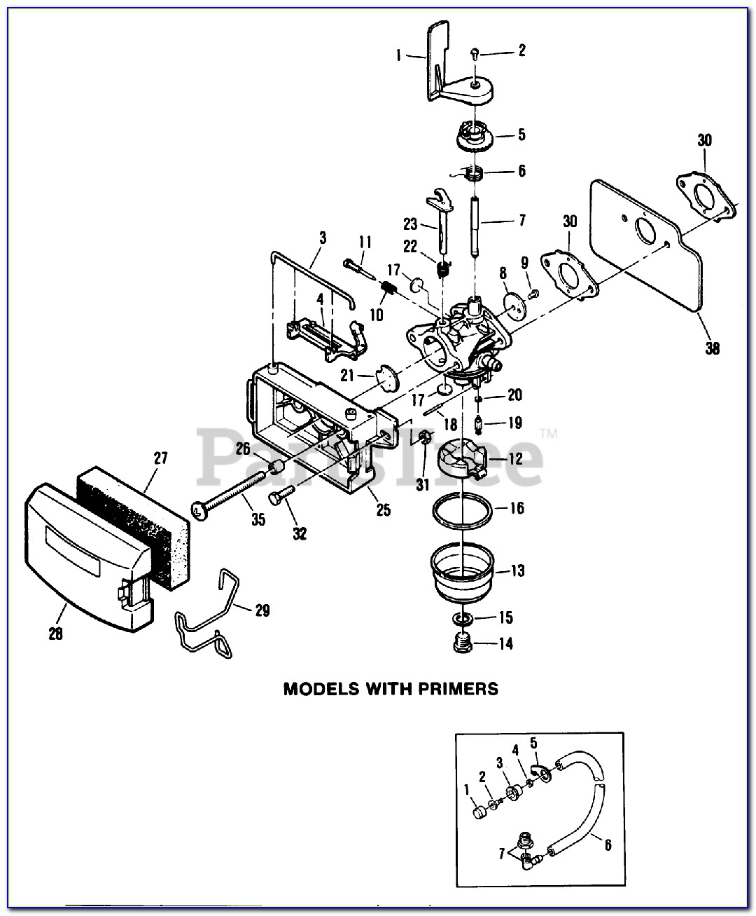 Lawn Mower Carburettor Diagram