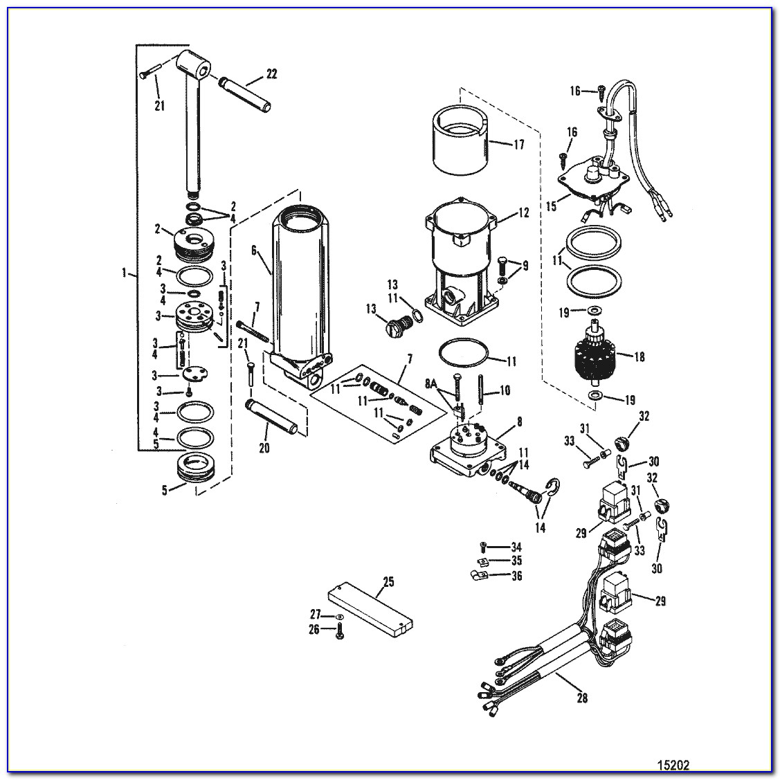 Mercruiser Power Trim Pump Parts Diagram