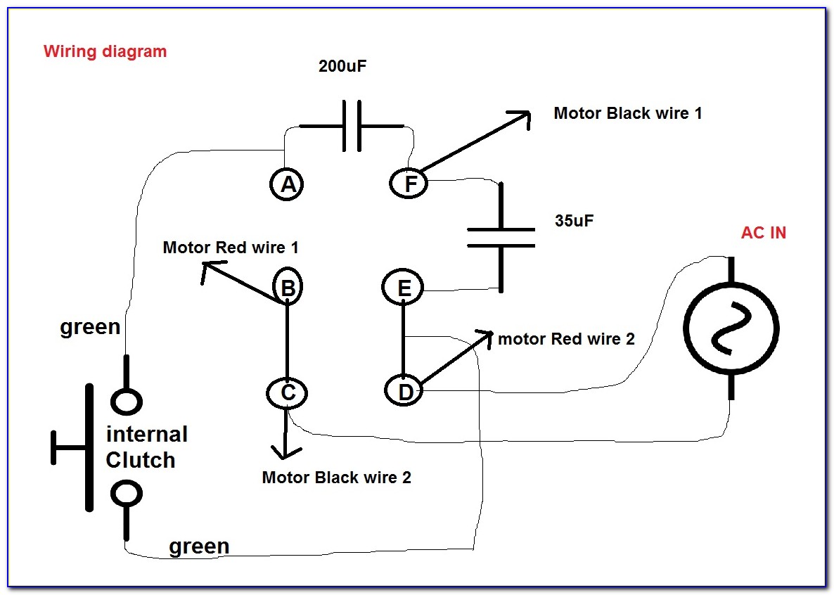 Motor Run Capacitor Wiring Diagram