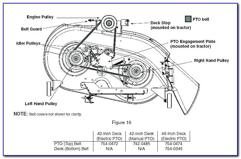 Mtd 42 Mower Deck Belt Diagram