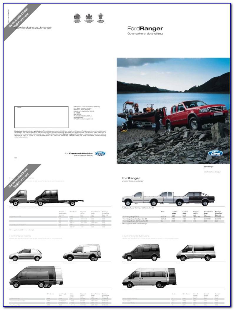 New Ford Ranger Brochure Pdf