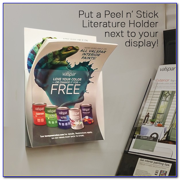 Peel And Stick Brochure Holder