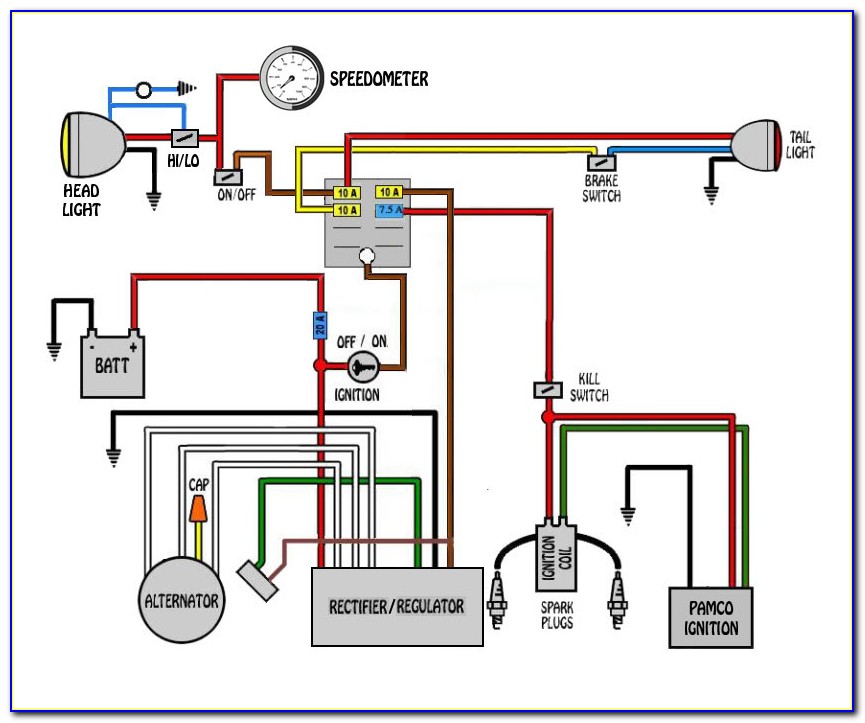 Simple Wiring Diagram For Motorcycle