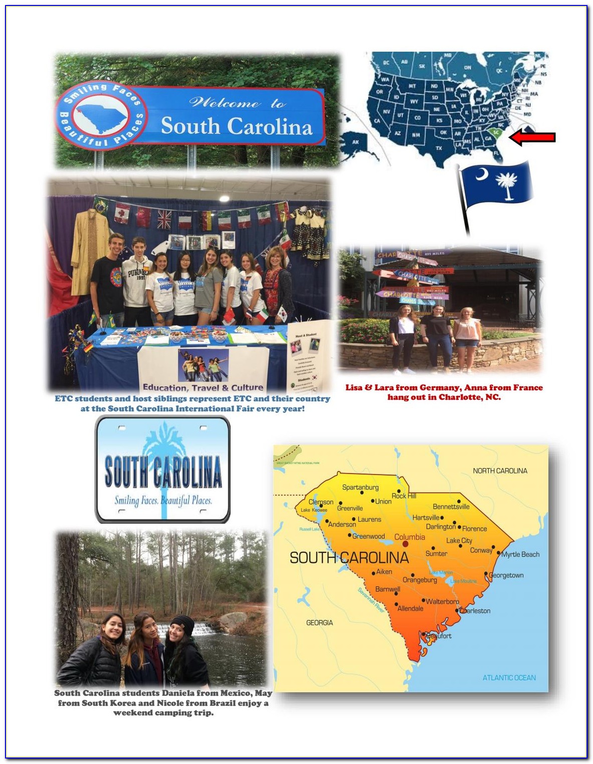 South Carolina Tourism Brochures