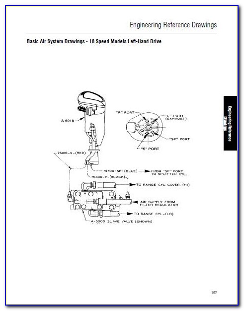 Thirteen Eaton Fuller 13 Speed Transmission Air Line Diagram
