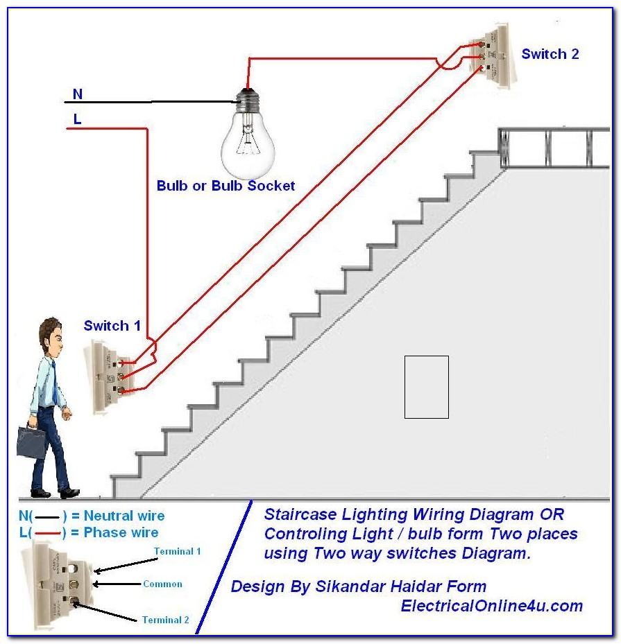 Two Way Switch Wiring Diagram For Two Lights