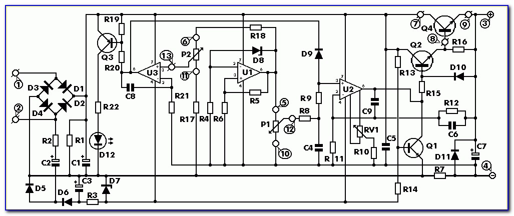 0 30v 2a Variable Power Supply Circuit Diagram
