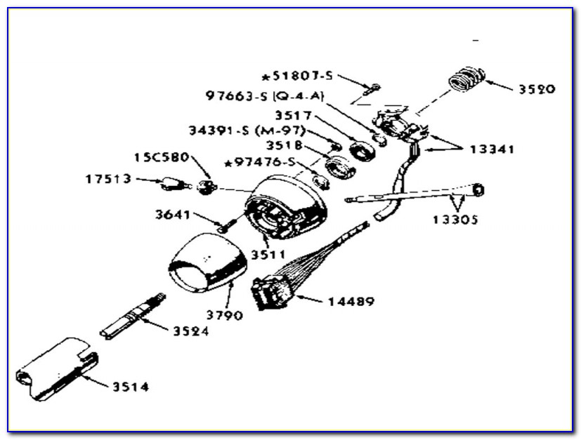 1966 Mustang Steering Column Assembly