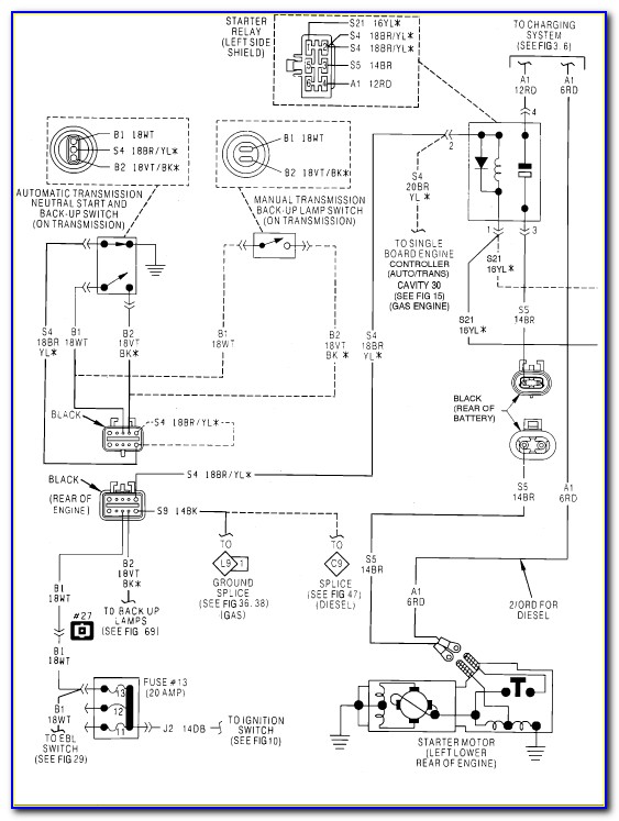 1992 Dodge D250 Ignition Switch Wiring Diagram