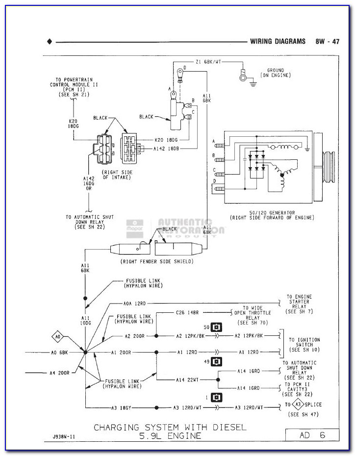 1992 Dodge W250 Radio Wiring Diagram
