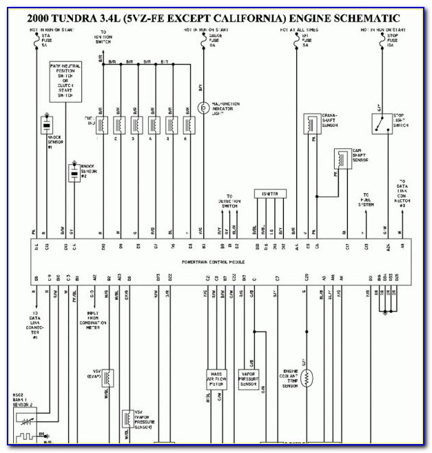 1997 Toyota Tacoma Headlight Wiring Diagram