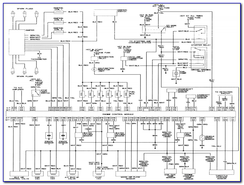 1997 Toyota Tacoma Radio Wiring Diagram