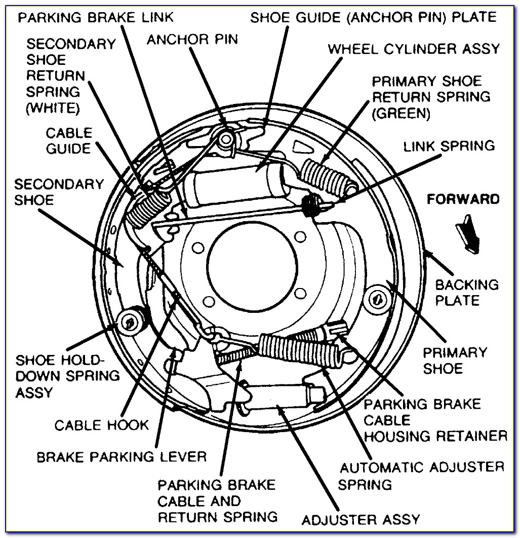 1998 Ford Ranger Drum Brake Diagram