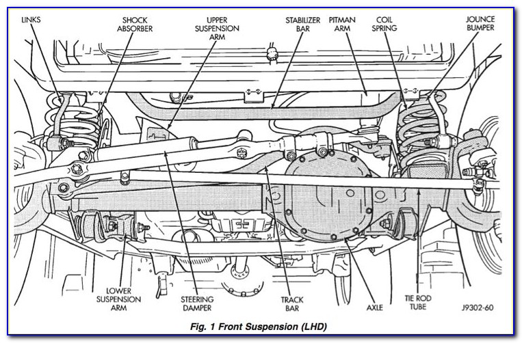 1998 Jeep Grand Cherokee Front Suspension Diagram