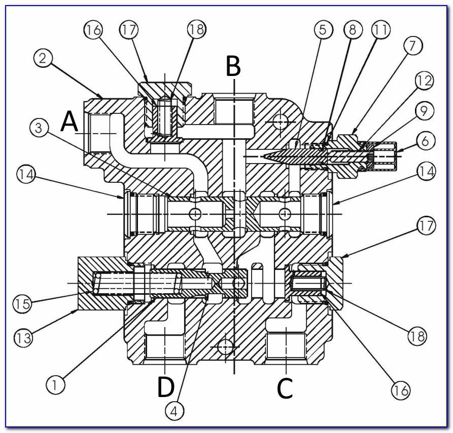 2 Spool Hydraulic Control Valve Diagram