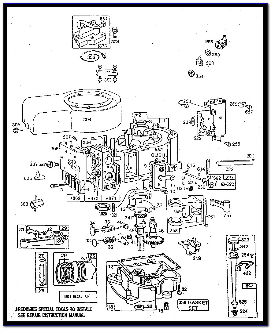 20 Hp Briggs And Stratton Engine Parts