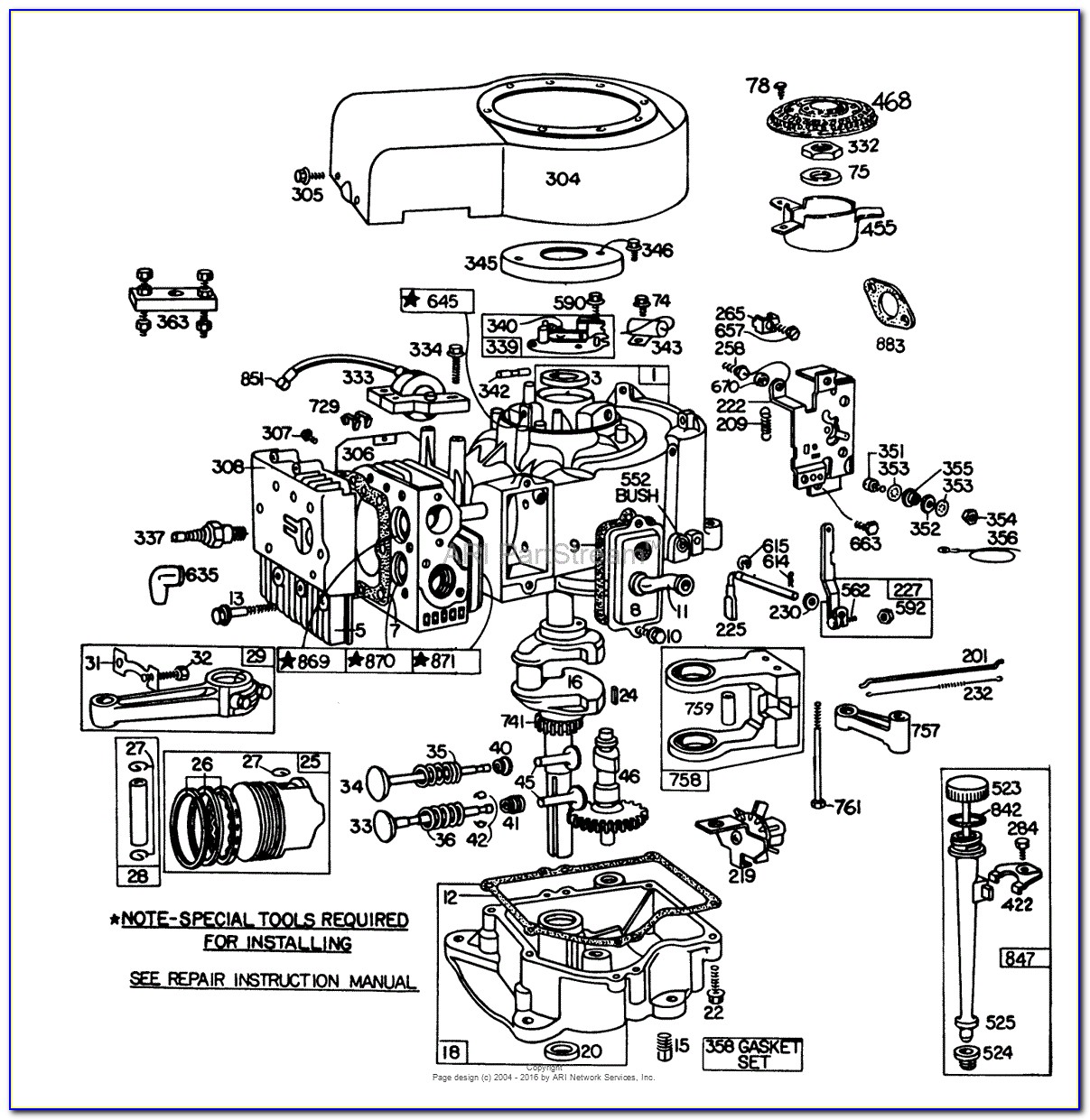 20 Hp Briggs And Stratton Intek Engine Parts