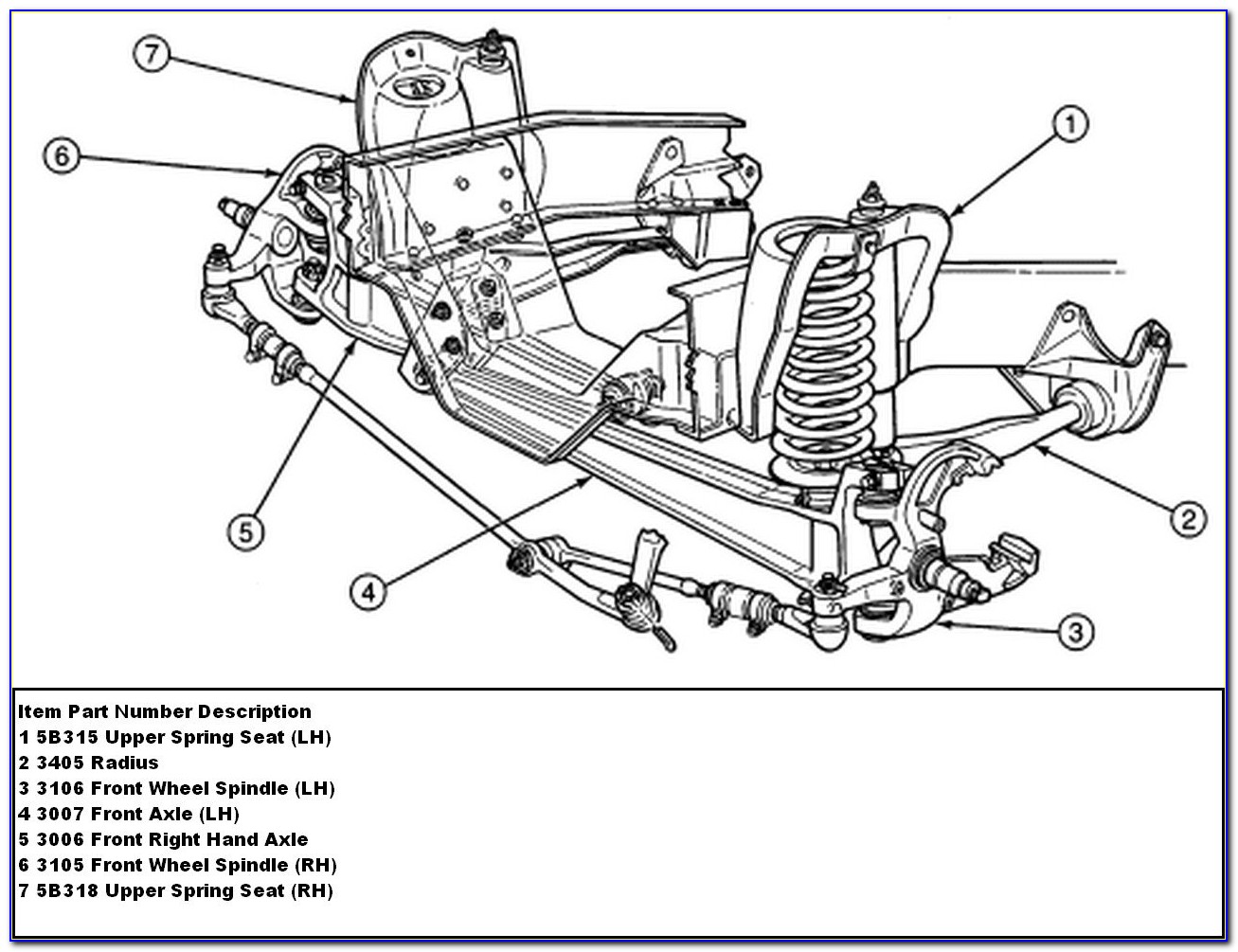 2001 Ford F250 Rear Suspension Diagram