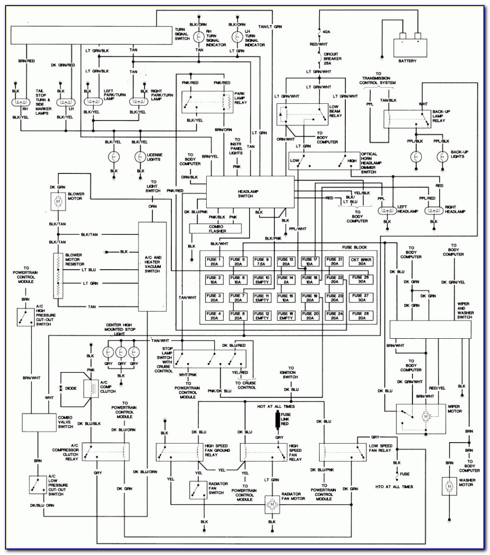 2002 Chrysler Town And Country Wiring Diagram