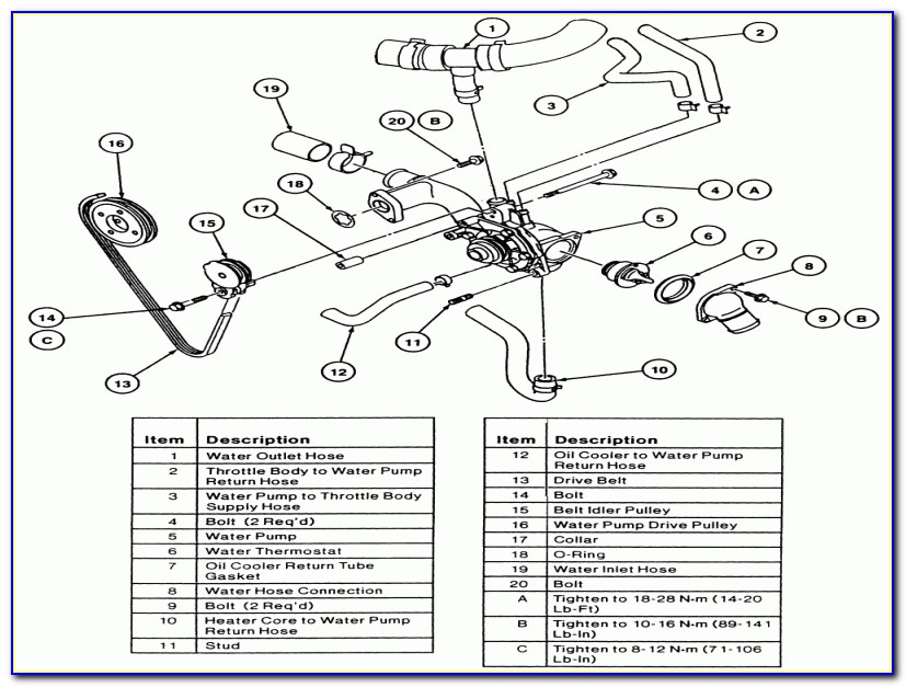 2003 Ford Windstar Heater Hose Diagram