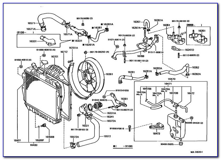 2003 Toyota 4runner Rear Suspension Diagram