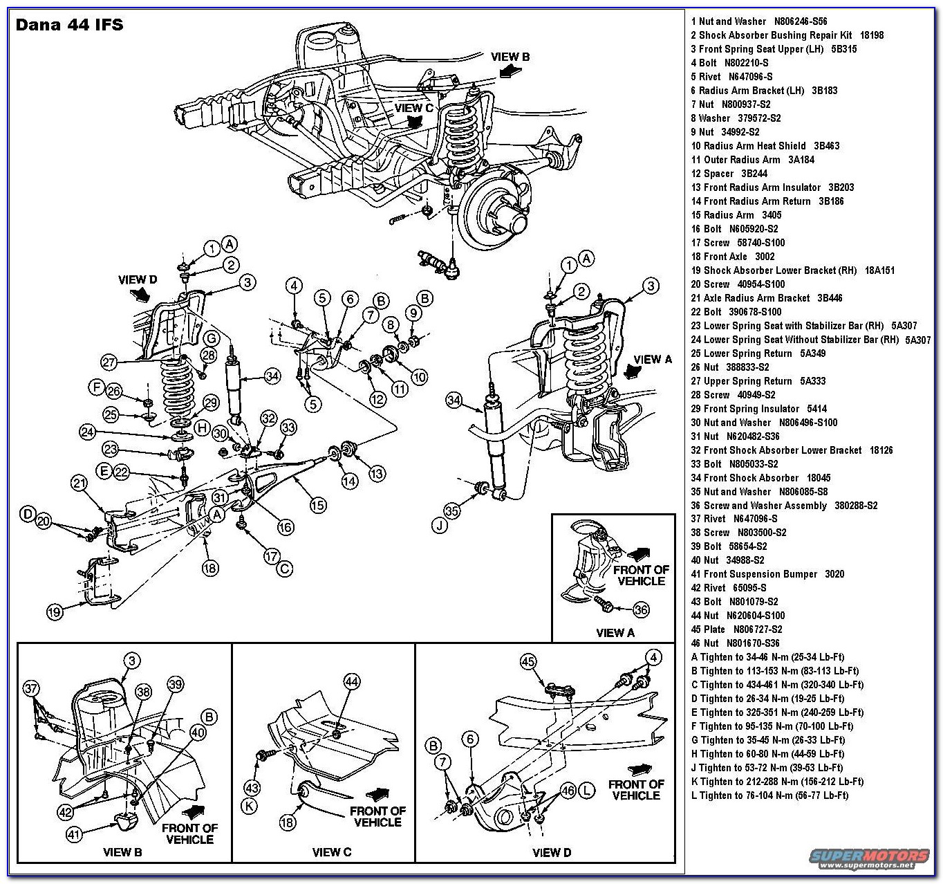 2004 Ford F250 Rear Suspension Diagram