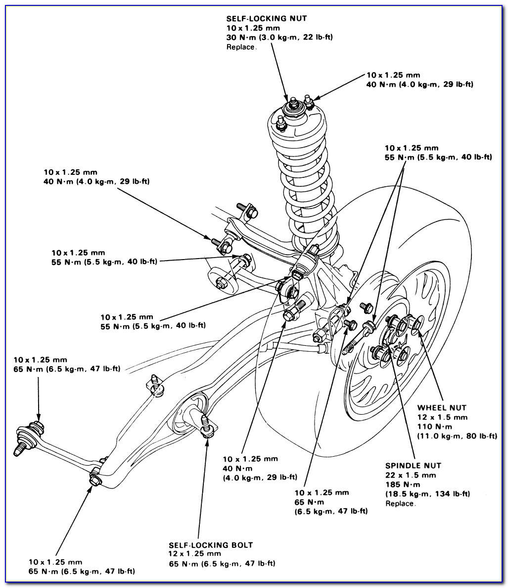 2005 Honda Civic Suspension Diagram