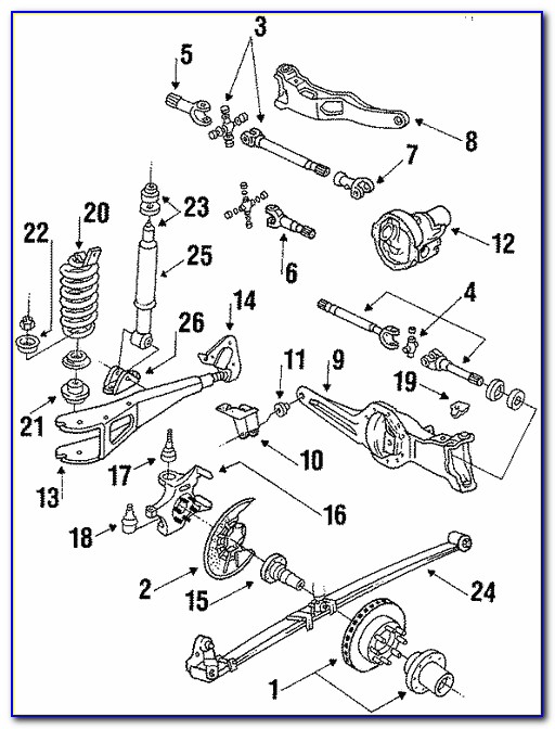 2011 Ford F250 Rear Suspension Diagram