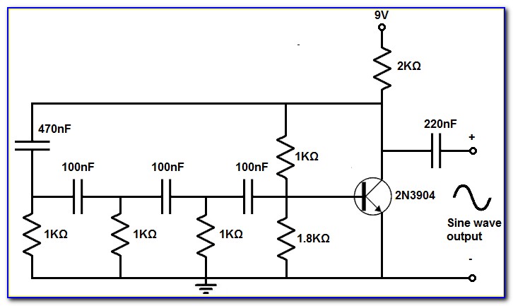 50hz Pure Sine Wave Oscillator Circuit Diagram