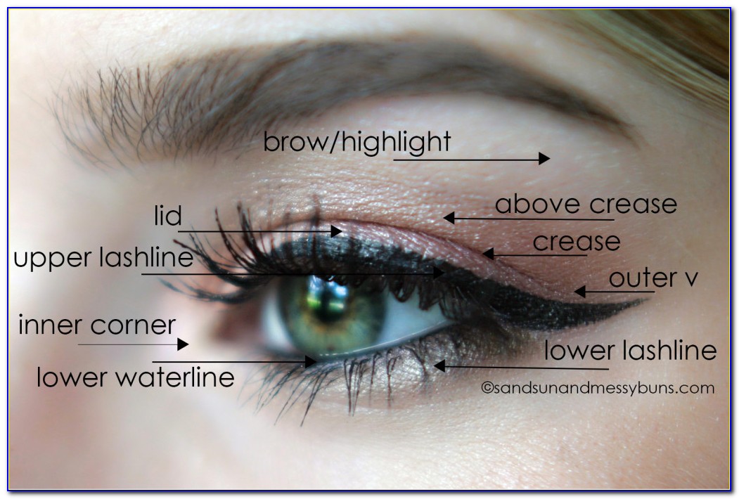 Applying Eyeshadow Diagram