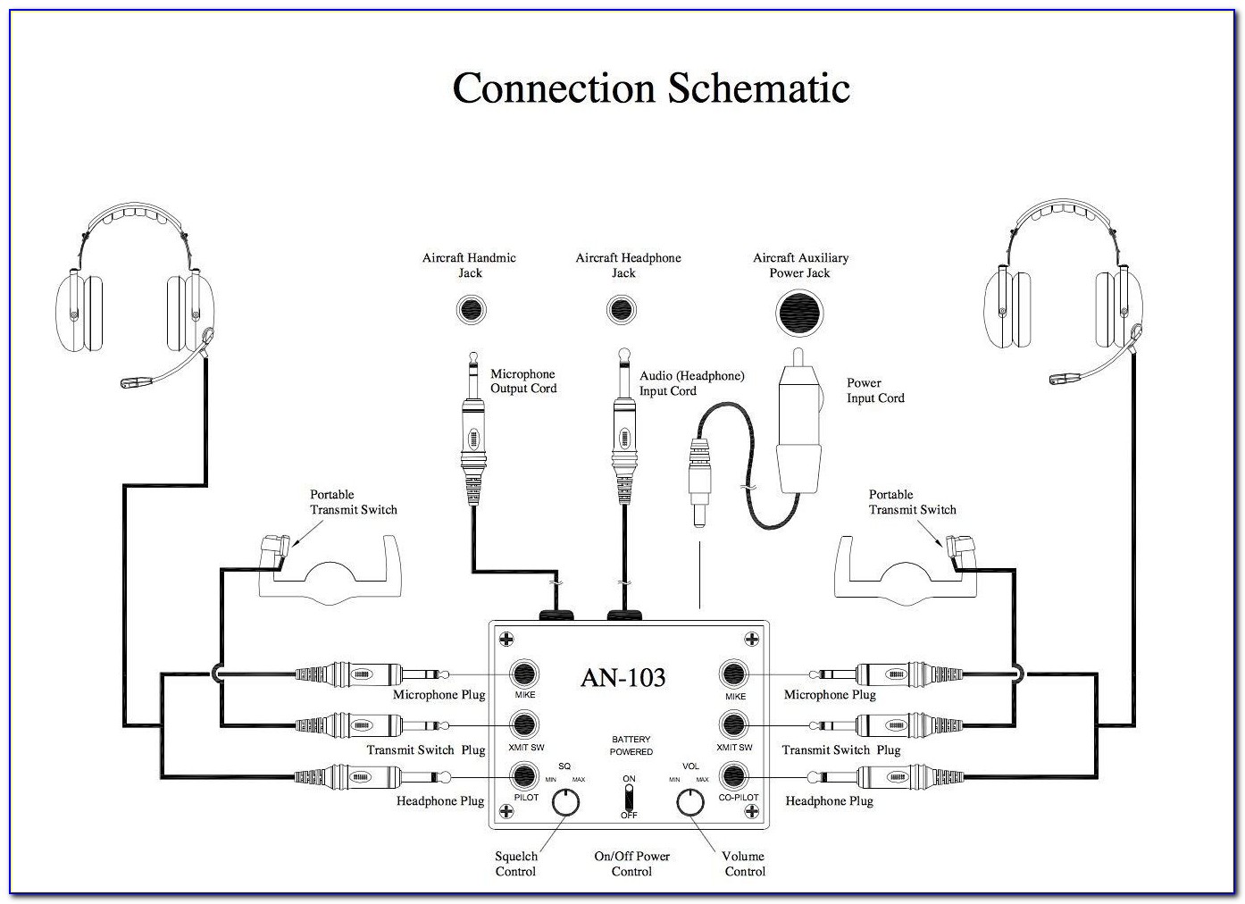 Aviation Headset Circuit Diagram