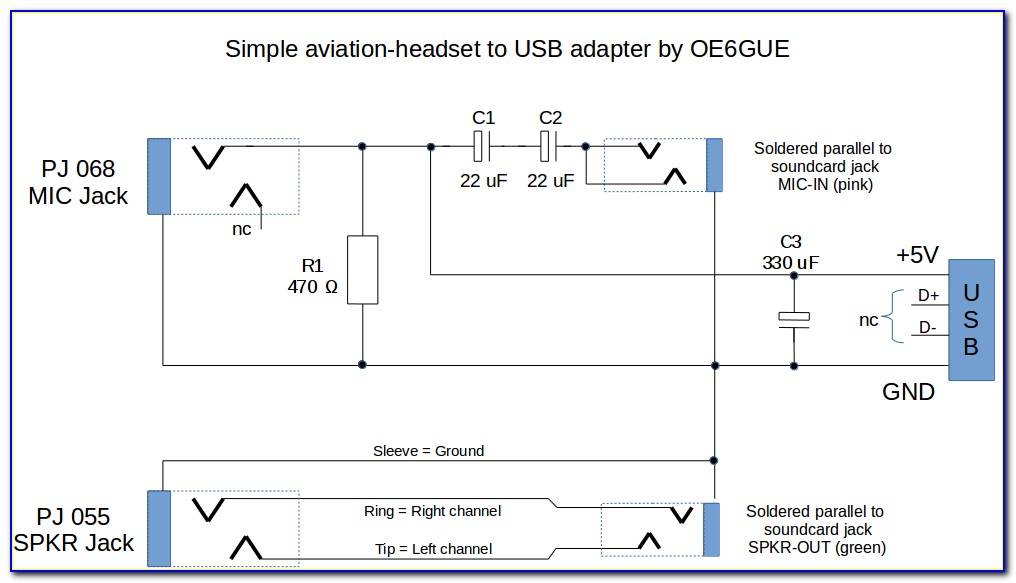 Aviation Headset Wiring Schematic