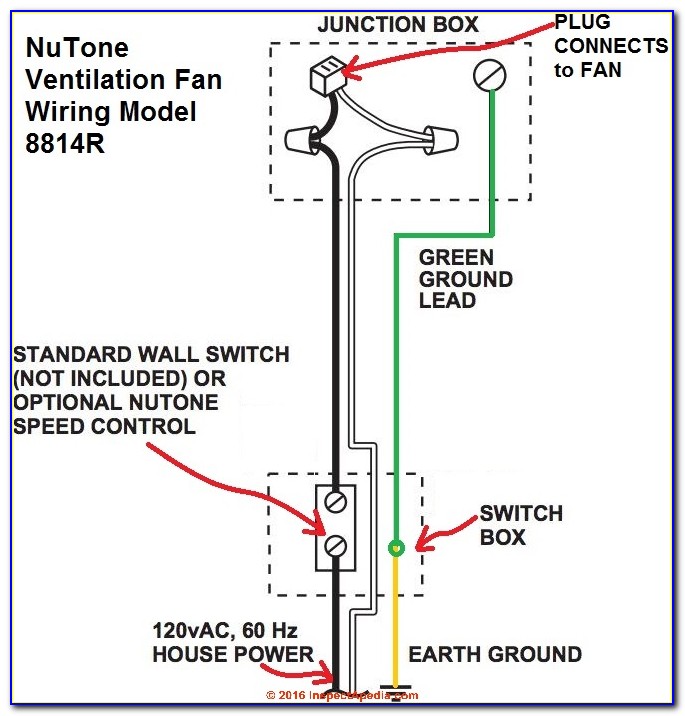 Bathroom Exhaust Fan With Light Wiring Diagram