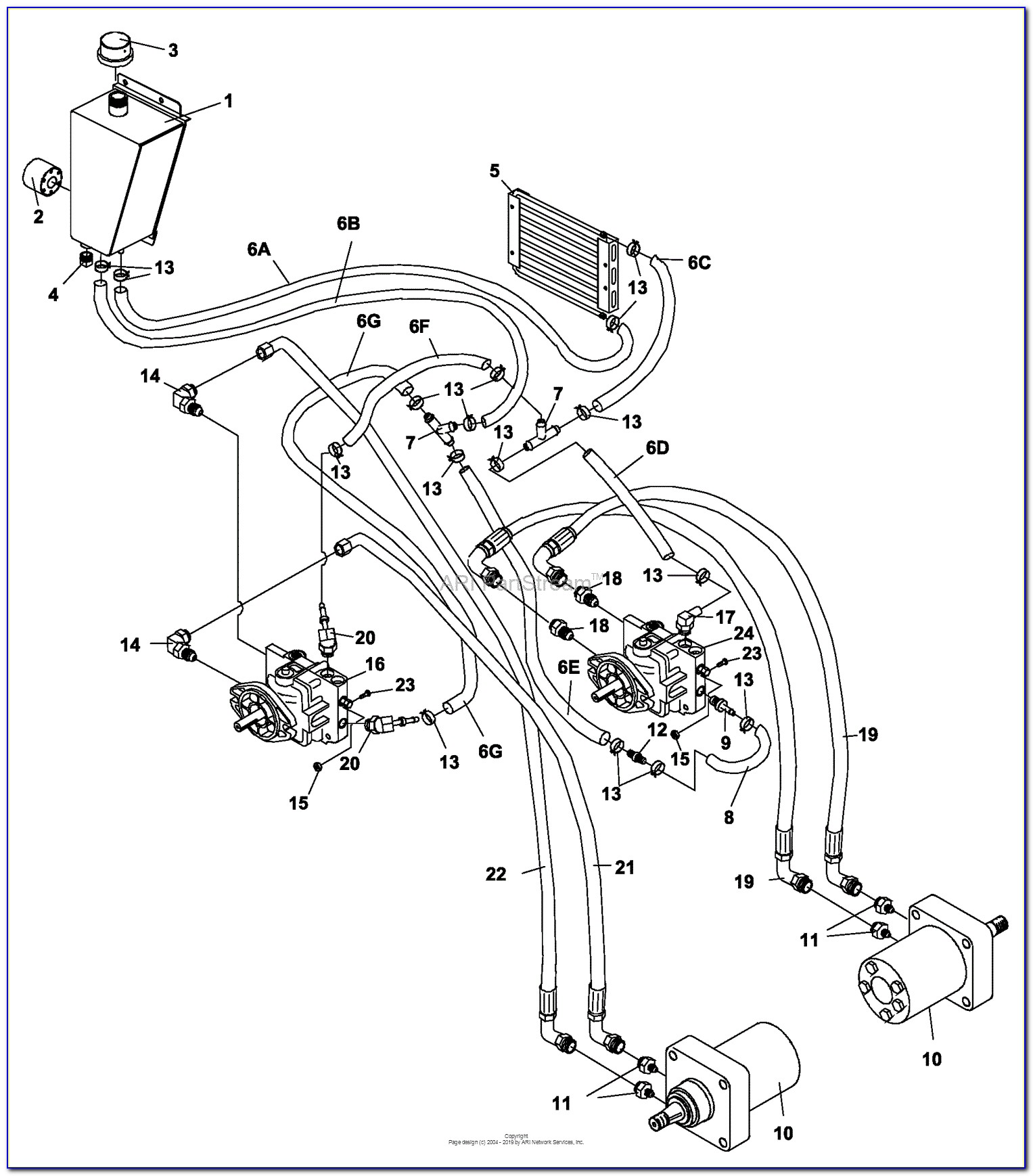 Bobcat T300 Drive Motor Diagram