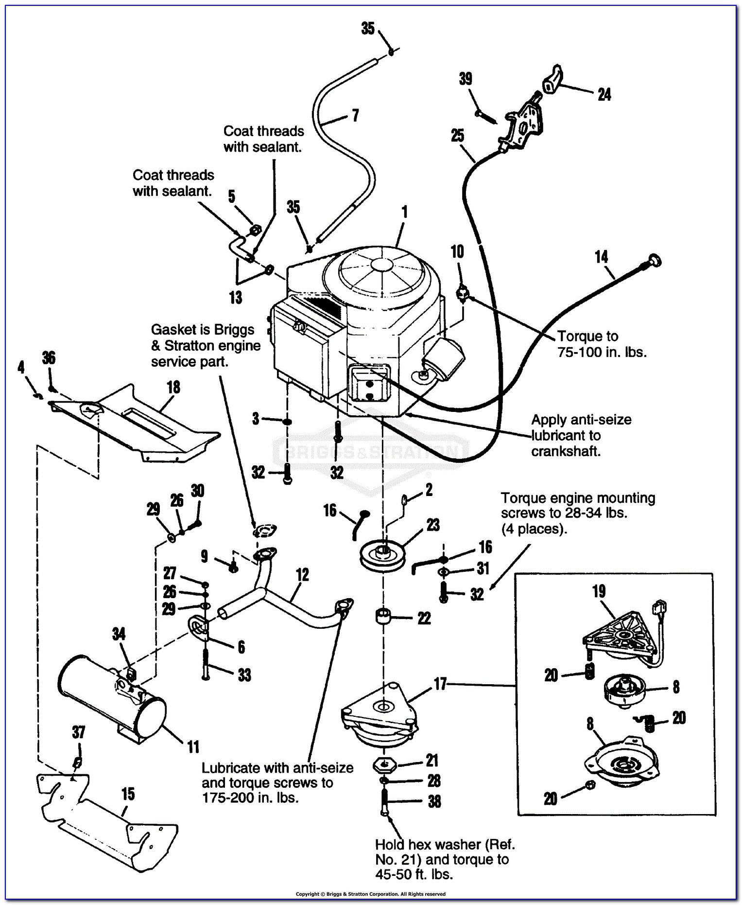 Briggs And Stratton 18 Hp Fuel Pump Diagram