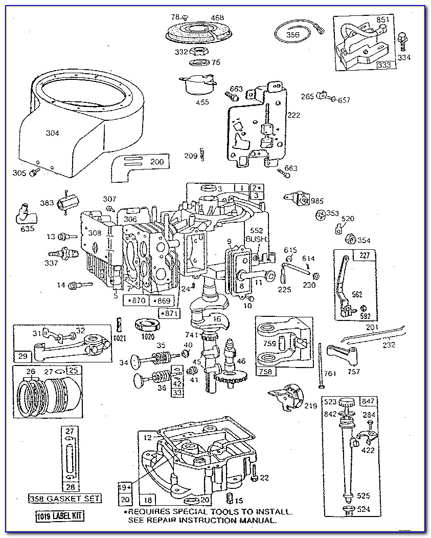 Briggs And Stratton Intek 206 Carburetor Diagram