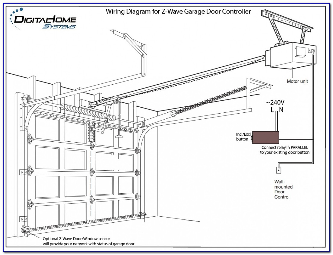 Chamberlain Garage Door Opener Safety Sensor Wiring Diagram